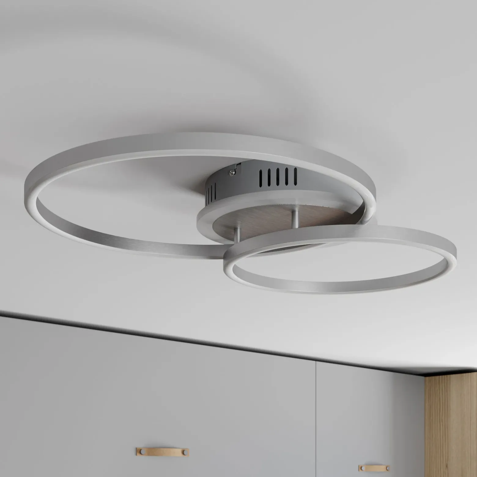 Plafón LED inteligente Lindby Smart Edica, 58 cm, Tuya, CCT