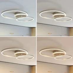Plafón LED inteligente Lindby Smart Edica, 58 cm, Tuya, CCT