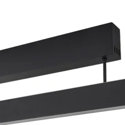 Plafón LED inteligente Lucande Mylosh, negro, CCT, Tuya