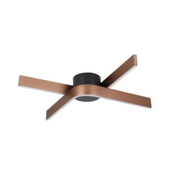 Plafón LED inteligente para techo Folcino-Z, color bronce, 64 cm, CCT