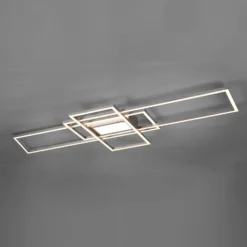 Plafón LED Irvine 3.000-6.500 K, níquel mate