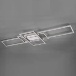 Plafón LED Irvine 3.000-6.500 K, níquel mate