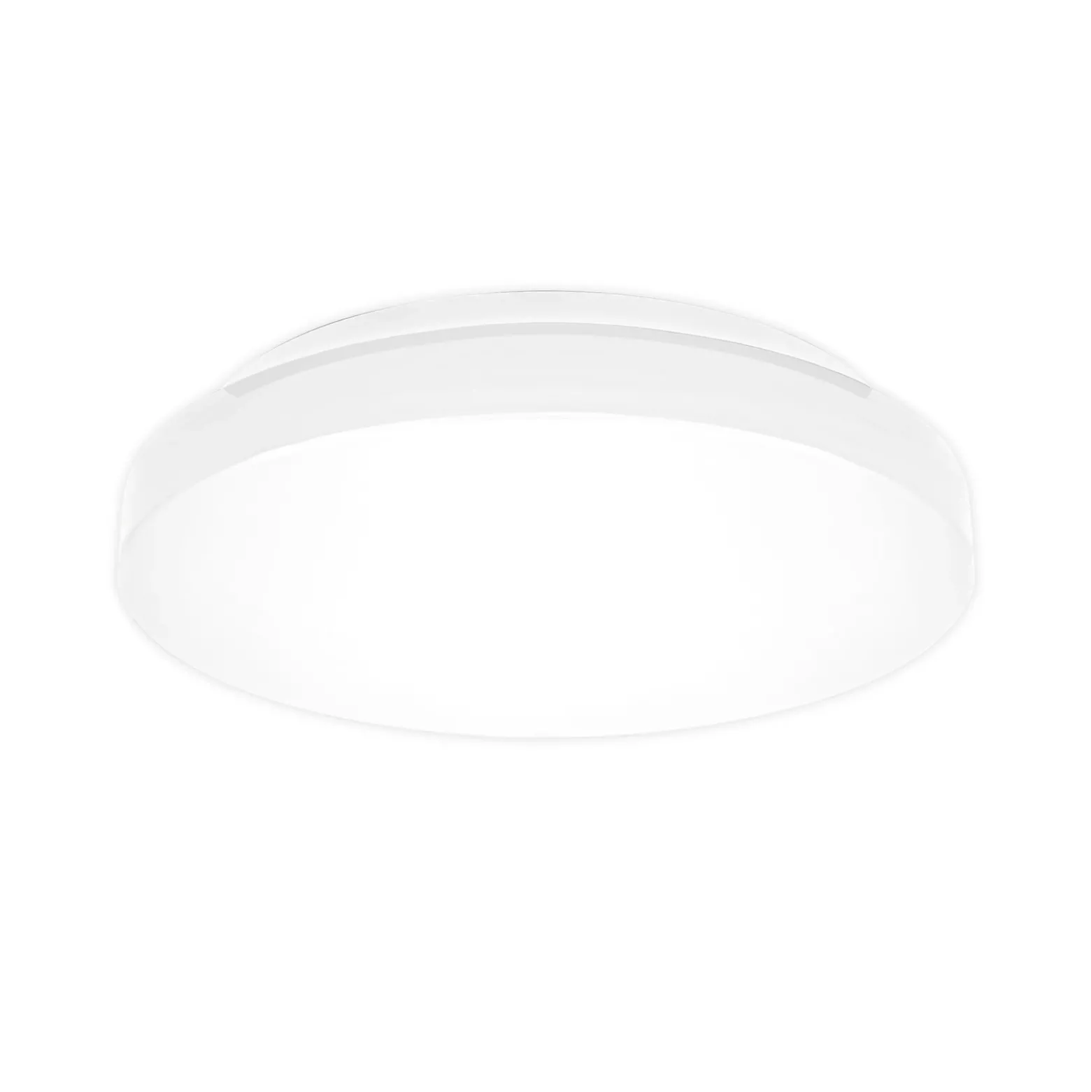 Plafón LED Iva, IP44, blanco, plástico, 4000 K