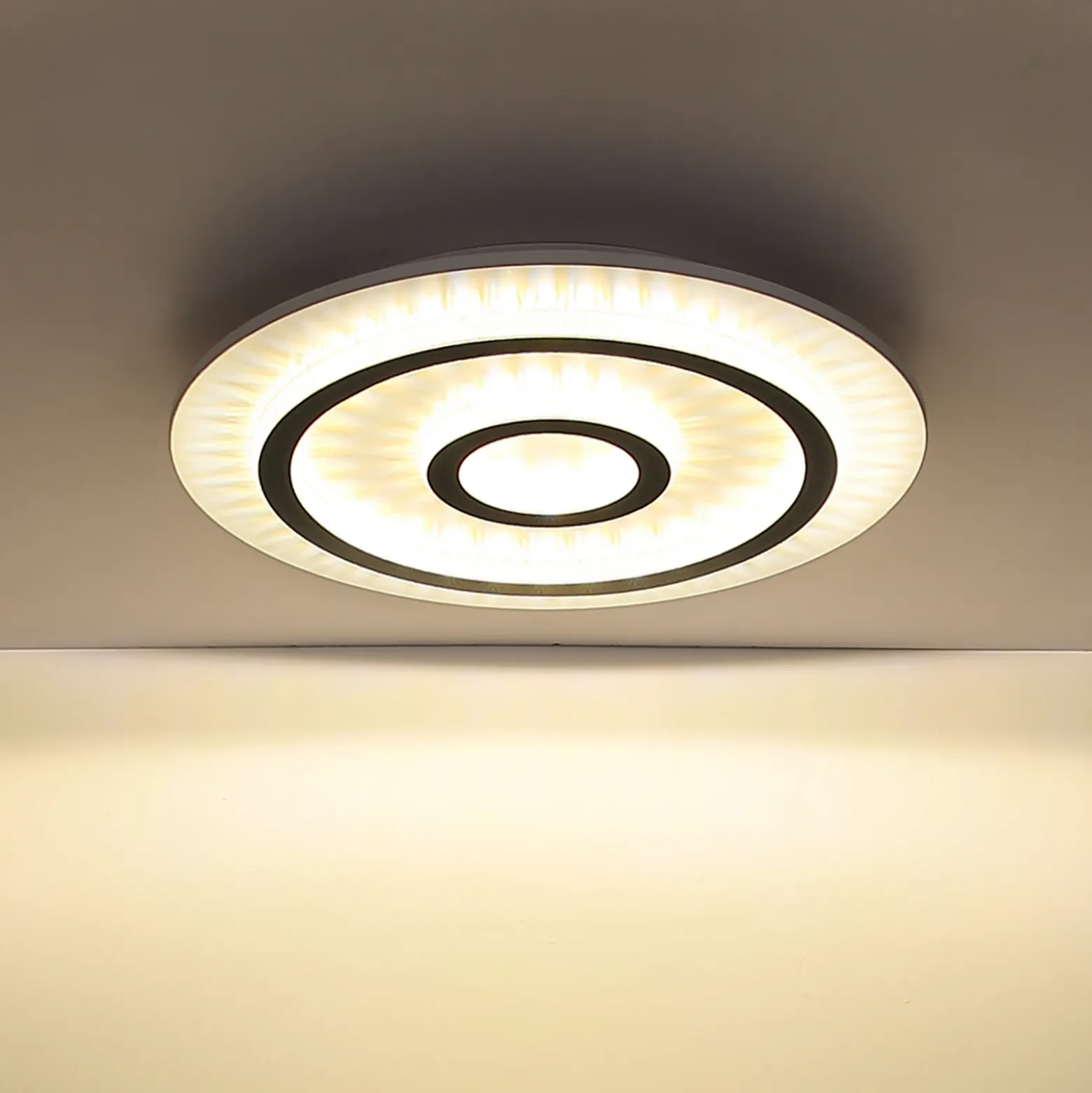 Plafón LED Jayden, blanco/antracita, CCT, atenuable