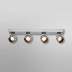 Plafón LED Jupiter de OSRAM, 4 luces, plateada, metal