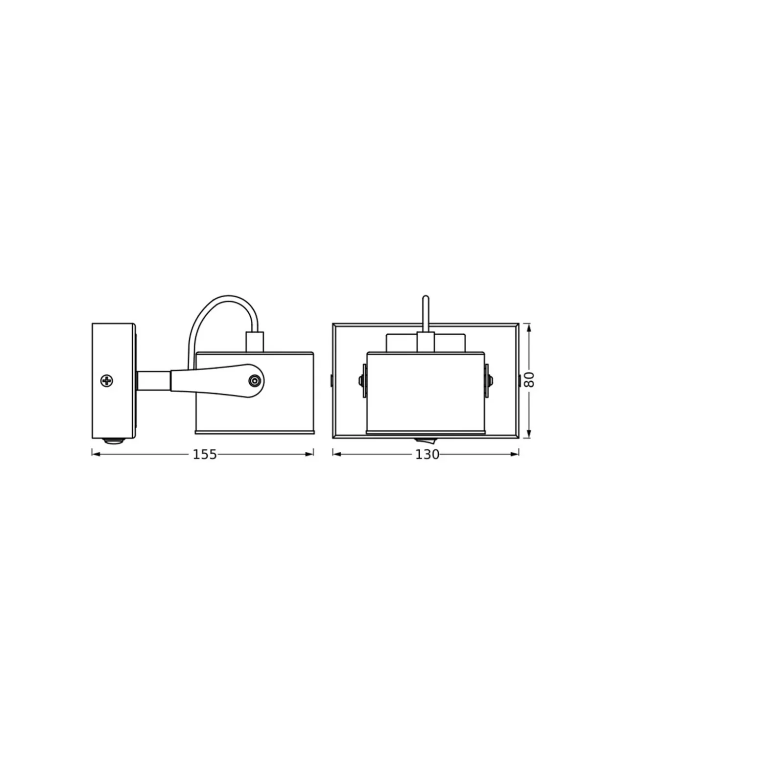 Plafón LED Jupiter de OSRAM, 1 luz, plateada, metal