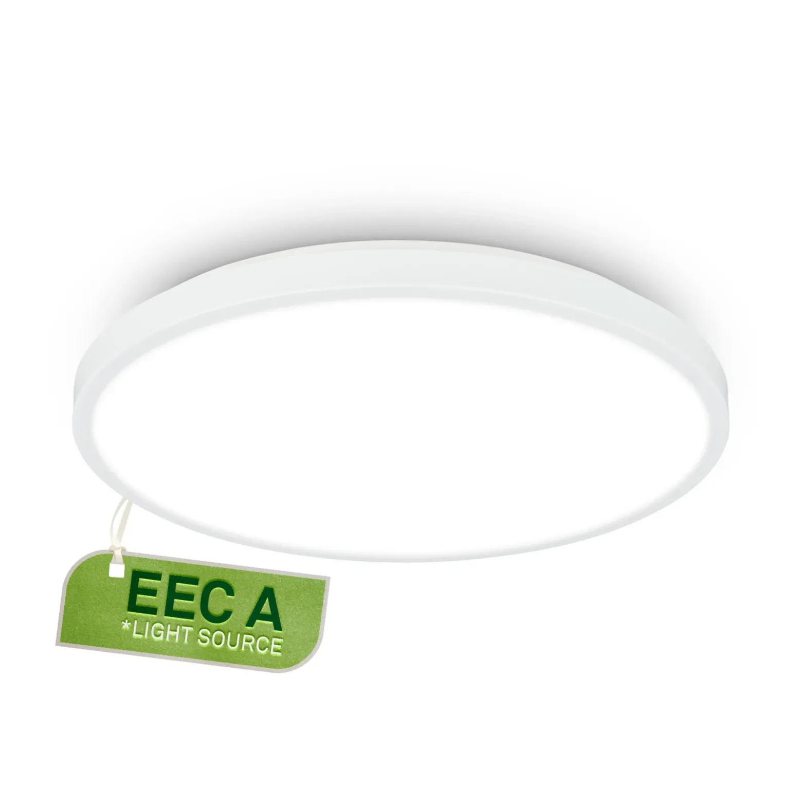 Plafón LED Kaida, blanca, Ø 30 cm, EEC A, 4000 K
