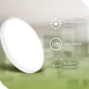 Plafón LED Kaida, blanca, Ø 30 cm, EEC A, 4000 K