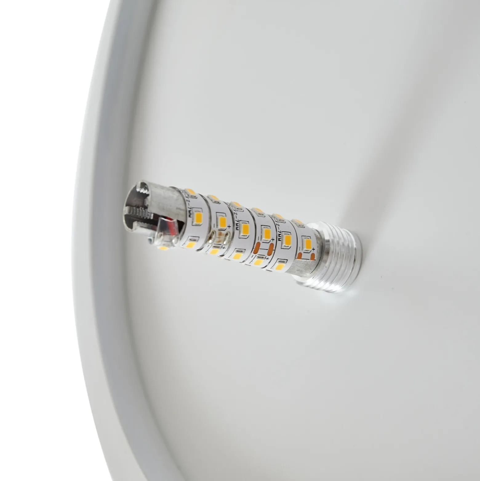 Plafón LED Kosmo de Lindby, 40 cm, blanco, metal, tierra