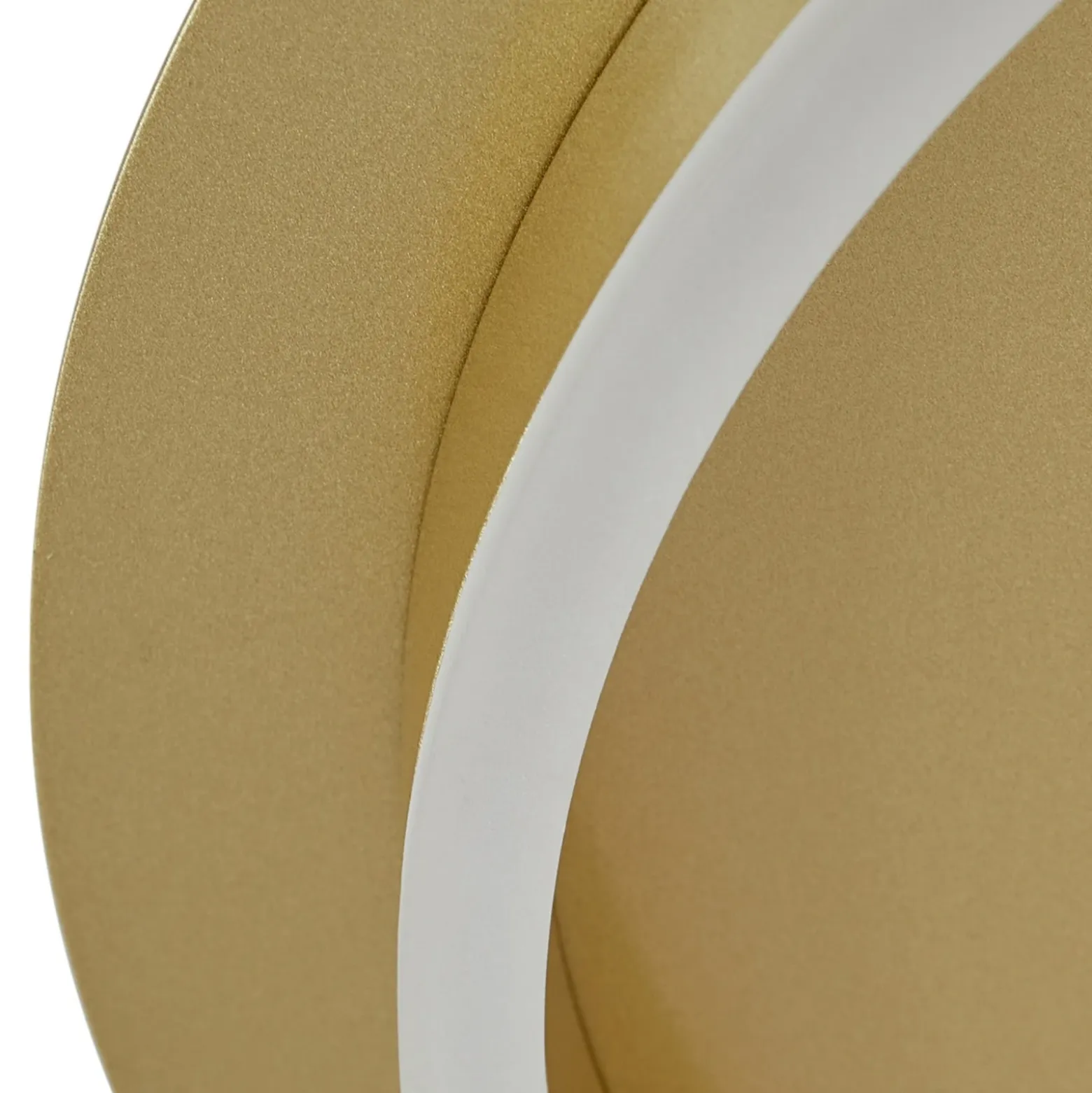 Plafón LED Kunis de Lindby, dorado, plástico, Ø 46cm