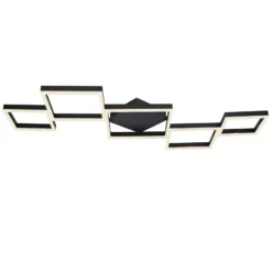 Plafón LED Kurio, 5 luces, negro, CTT