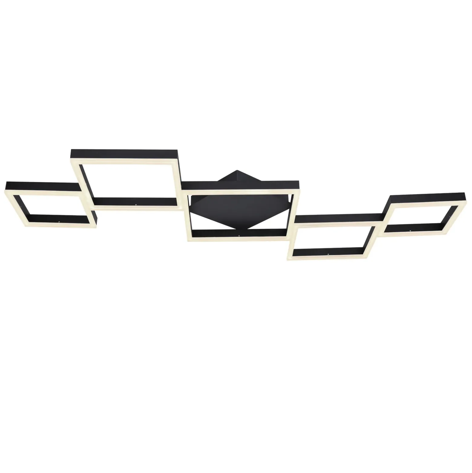 Plafón LED Kurio, 5 luces, negro, CTT