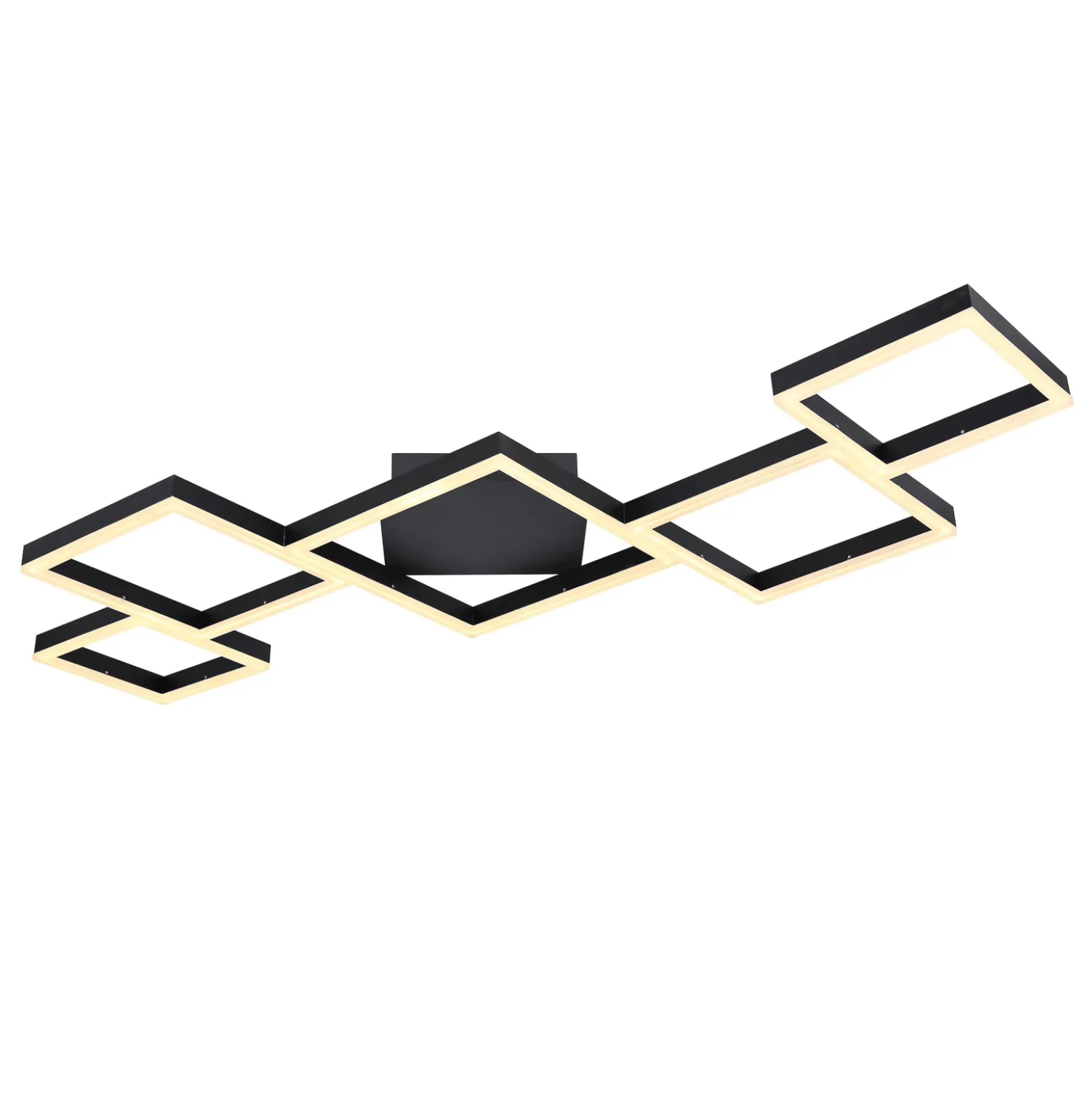 Plafón LED Kurio, 5 luces, negro, CTT