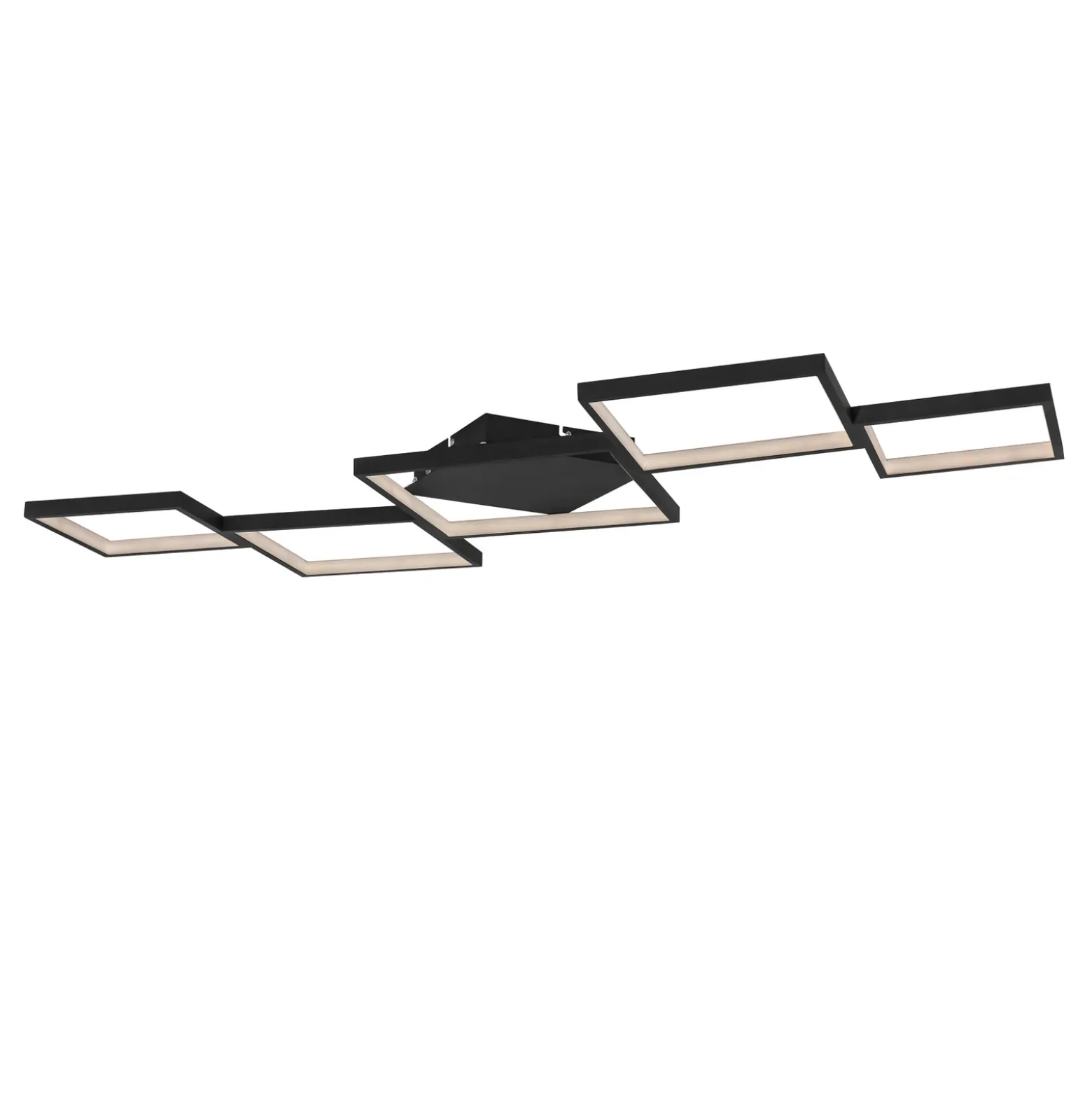 Plafón LED Kurio, 5 luces, negro, CTT