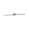Plafón LED Lindby Aurendor, 135 cm, negro, metal