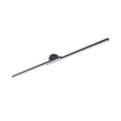 Plafón LED Lindby Aurendor, 135 cm, negro, metal