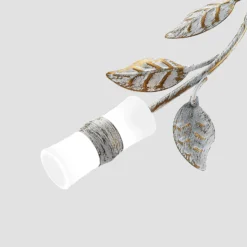 Plafón LED Lindby Bolonia, latón/blanco, Ø 80 cm