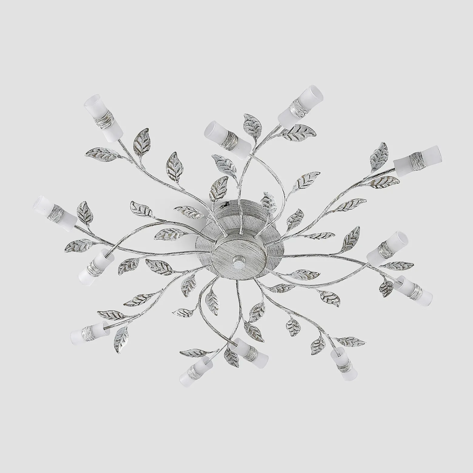 Plafón LED Lindby Bolonia, latón/blanco, Ø 80 cm