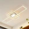 Plafón LED Lindby Caitlin, blanco, metal, 105cm