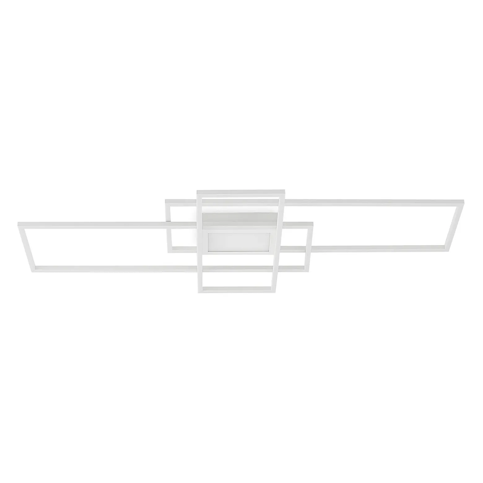 Plafón LED Lindby Caitlin, blanco, metal, 105cm