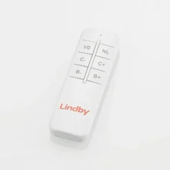 Plafón LED Lindby Caitlin, blanco, metal, 105cm