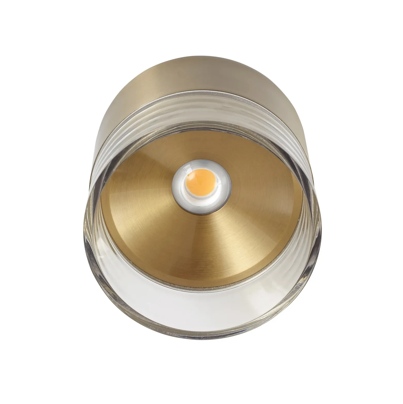 Plafón LED Lindby Dalila, dorado, Ø 10 cm, aluminio