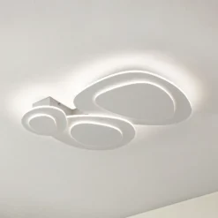 Plafón LED Lindby Delar, 60 x 60 cm, CCT, atenuable