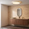 Plafón LED Lindby Edmund, plateado, Ø 39 cm, CCT, IP44