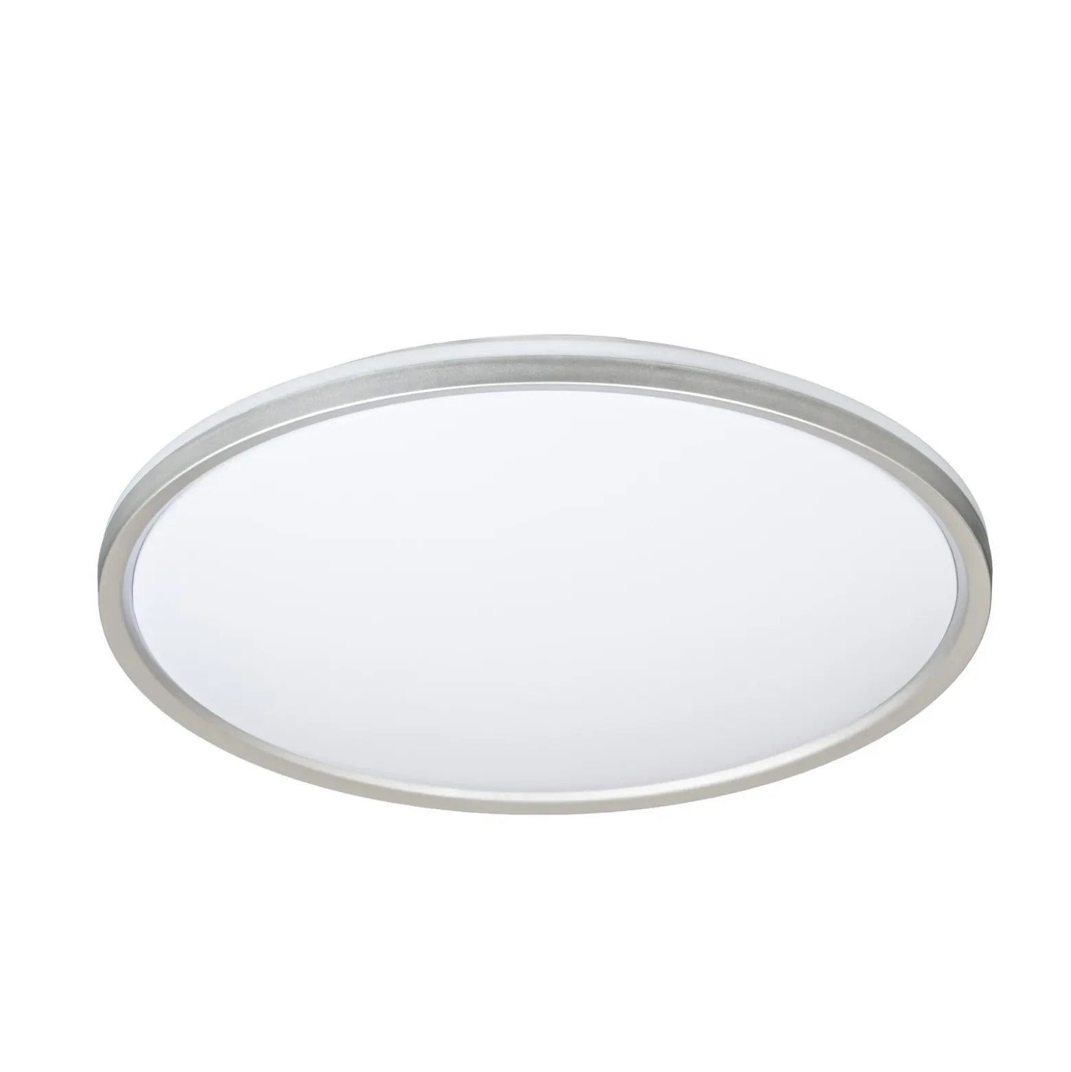 Plafón LED Lindby Edmund, plateado, Ø 39 cm, CCT, IP44