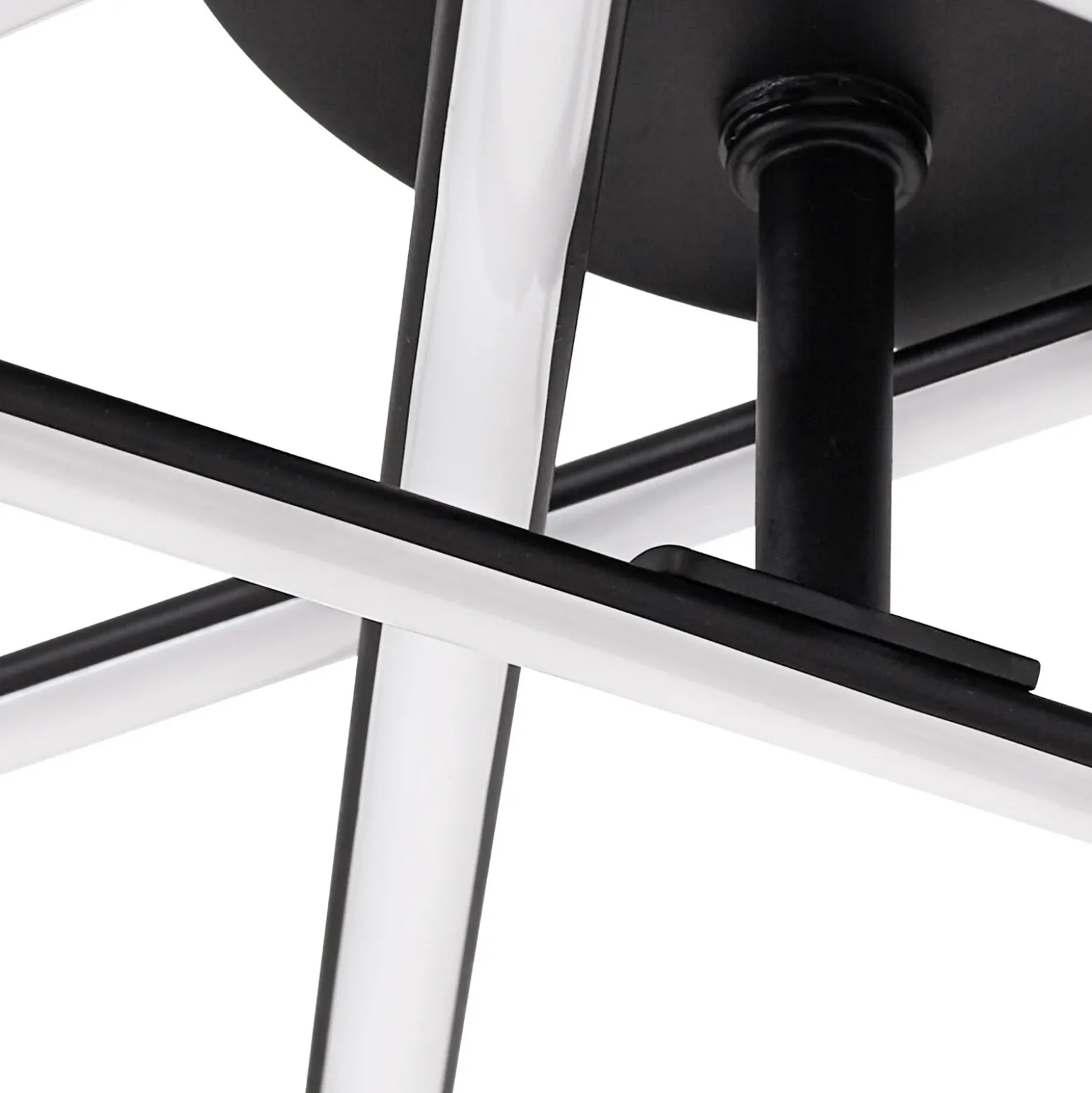 Plafón LED Lindby Elviano, Ø 80 cm, negro, 3000 K