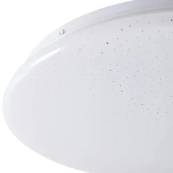 Plafón LED Lindby Eovi, Ø 33 cm, blanco, 4.000 K