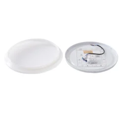 Plafón LED Lindby Eovi, Ø 33 cm, blanco, 4.000 K