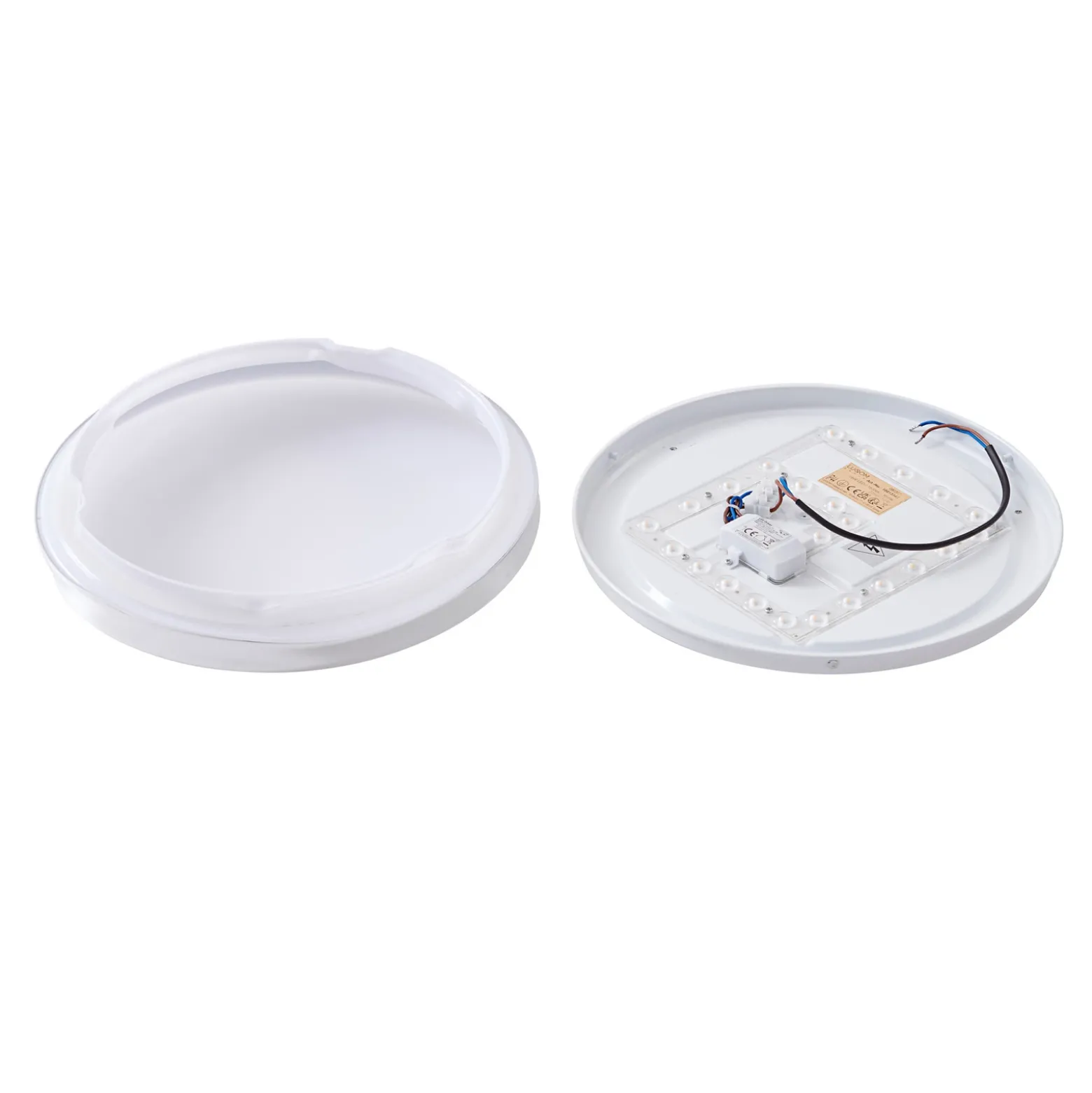 Plafón LED Lindby Eovi, Ø 33 cm, blanco, 3.000 K, redondo