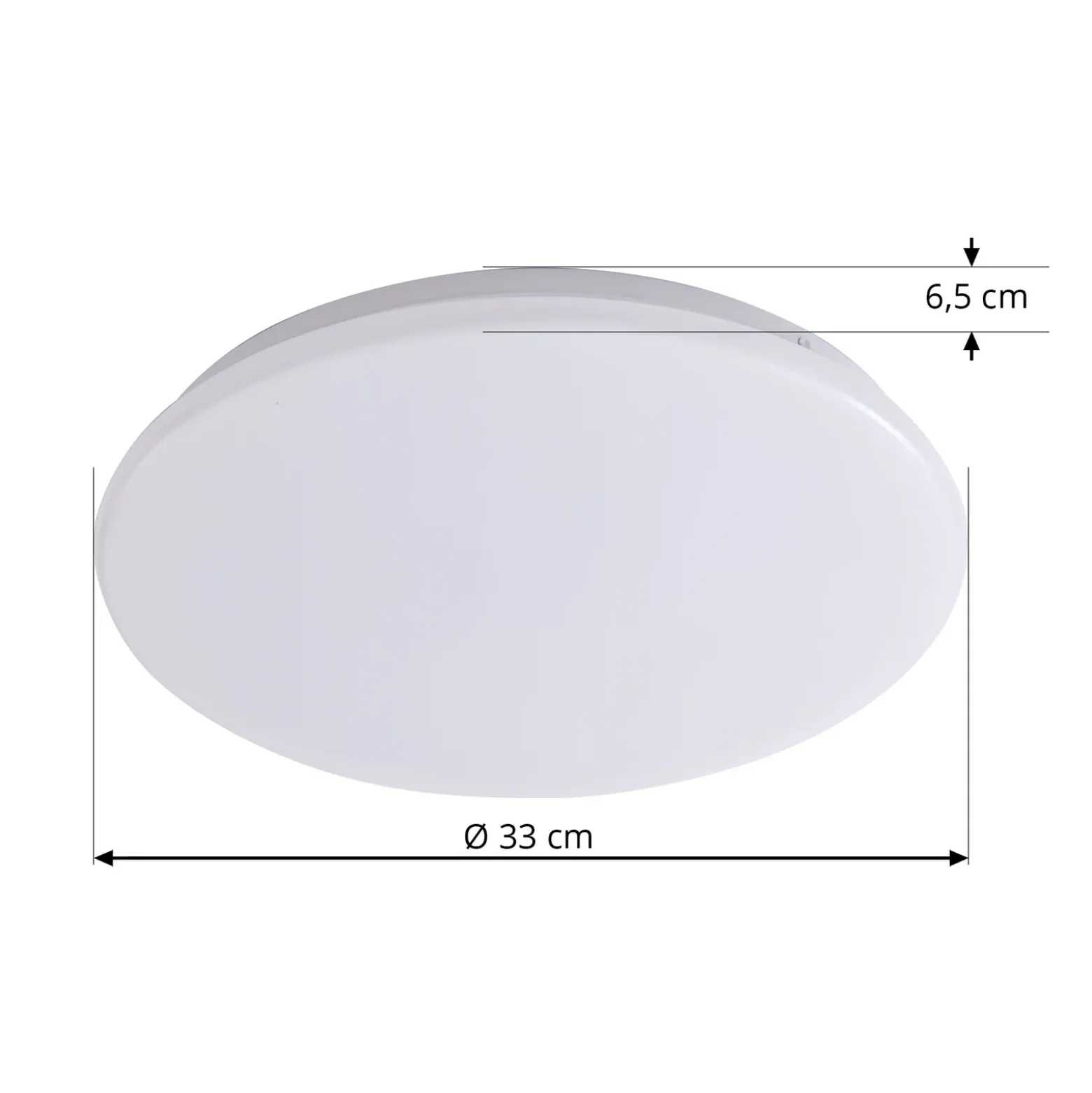 Plafón LED Lindby Eovi, Ø 33 cm, blanco, 3.000 K, redondo