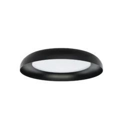 Plafón LED Lindby «Florie», negro, de metal, Ø 40 cm