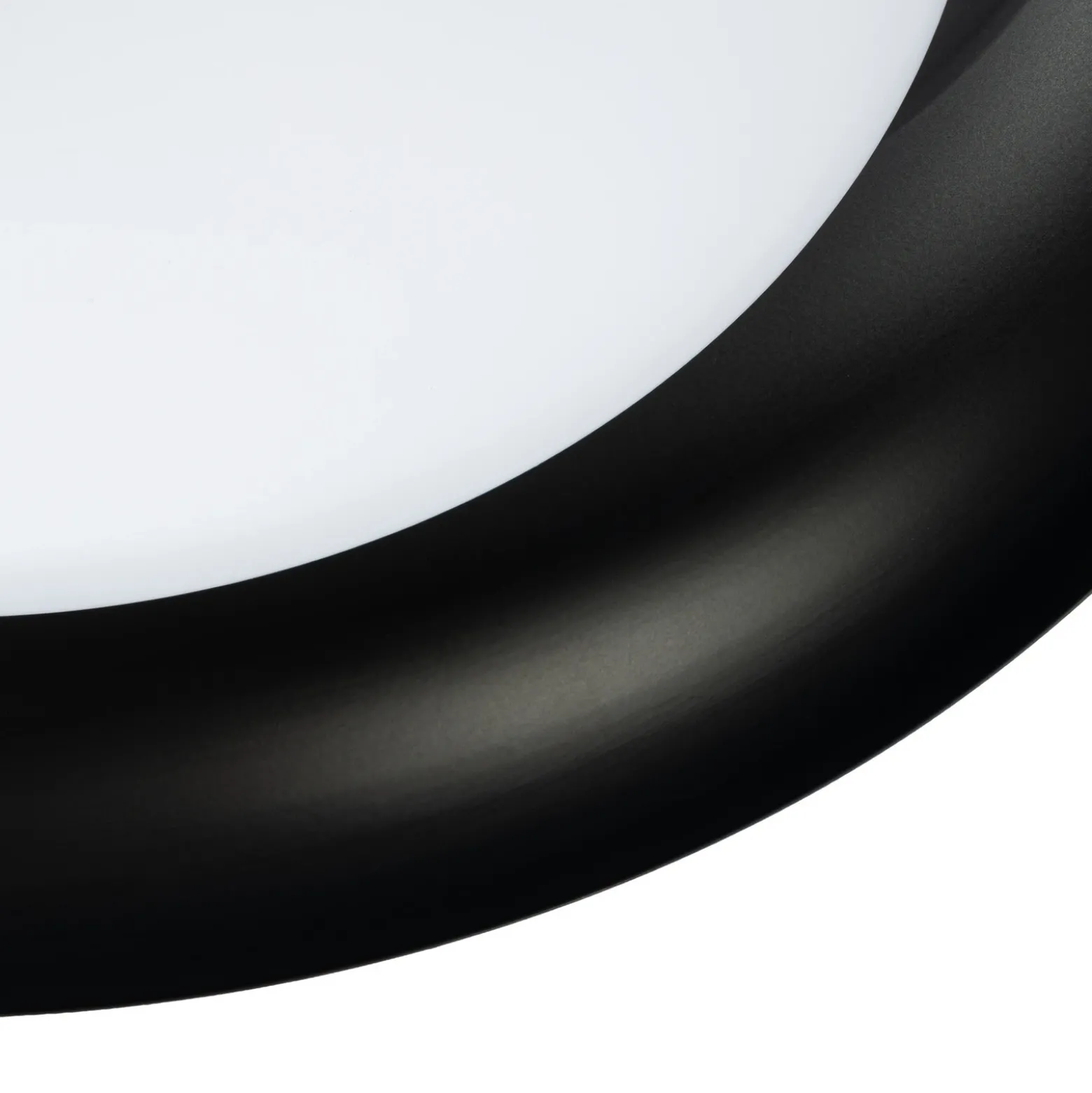 Plafón LED Lindby «Florie», negro, de metal, Ø 40 cm