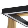 Plafón LED Lindby Holamu, 80 cm, madera