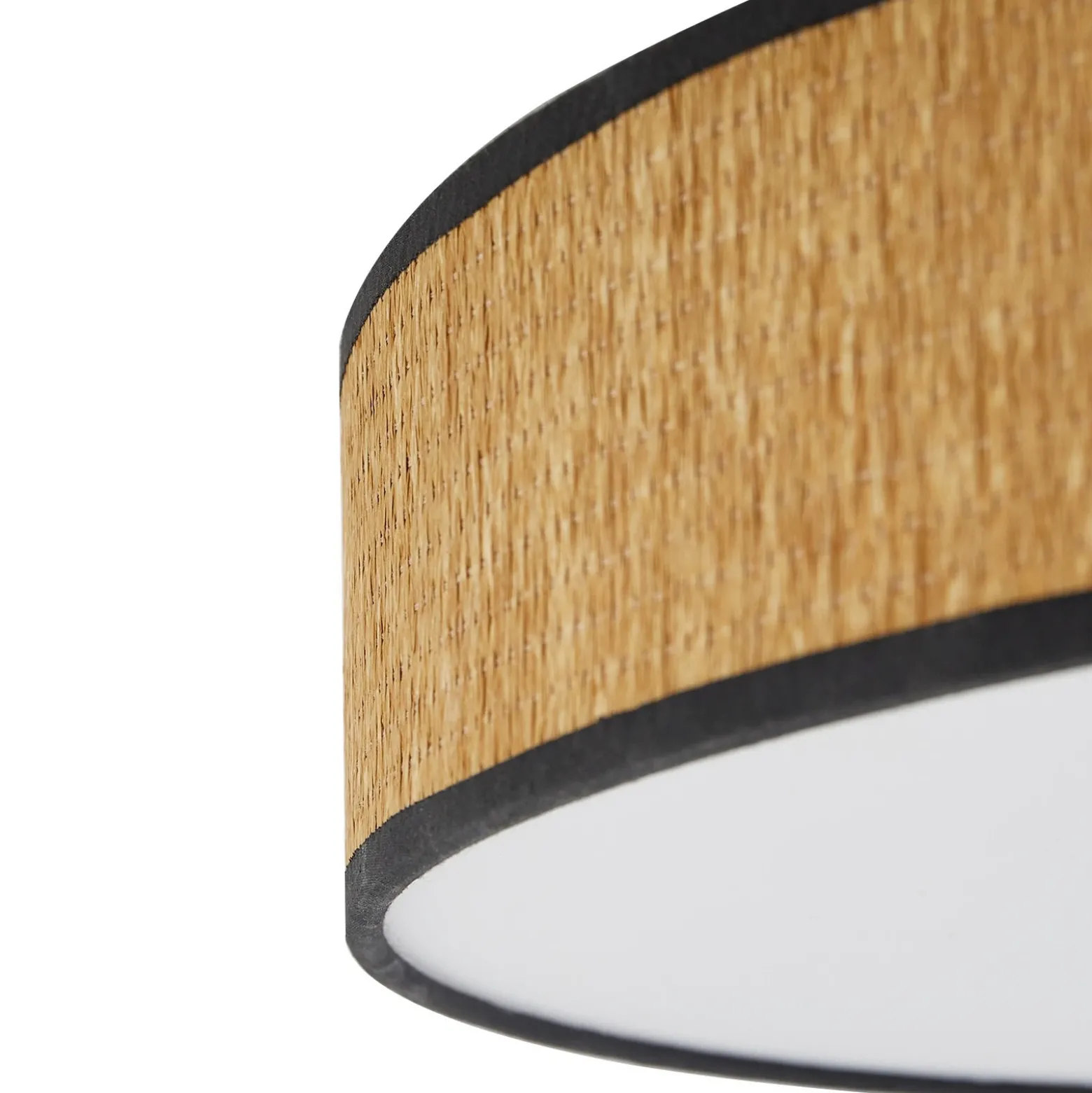 Plafón LED Lindby Jutis, beige, alga, Ø 50 cm
