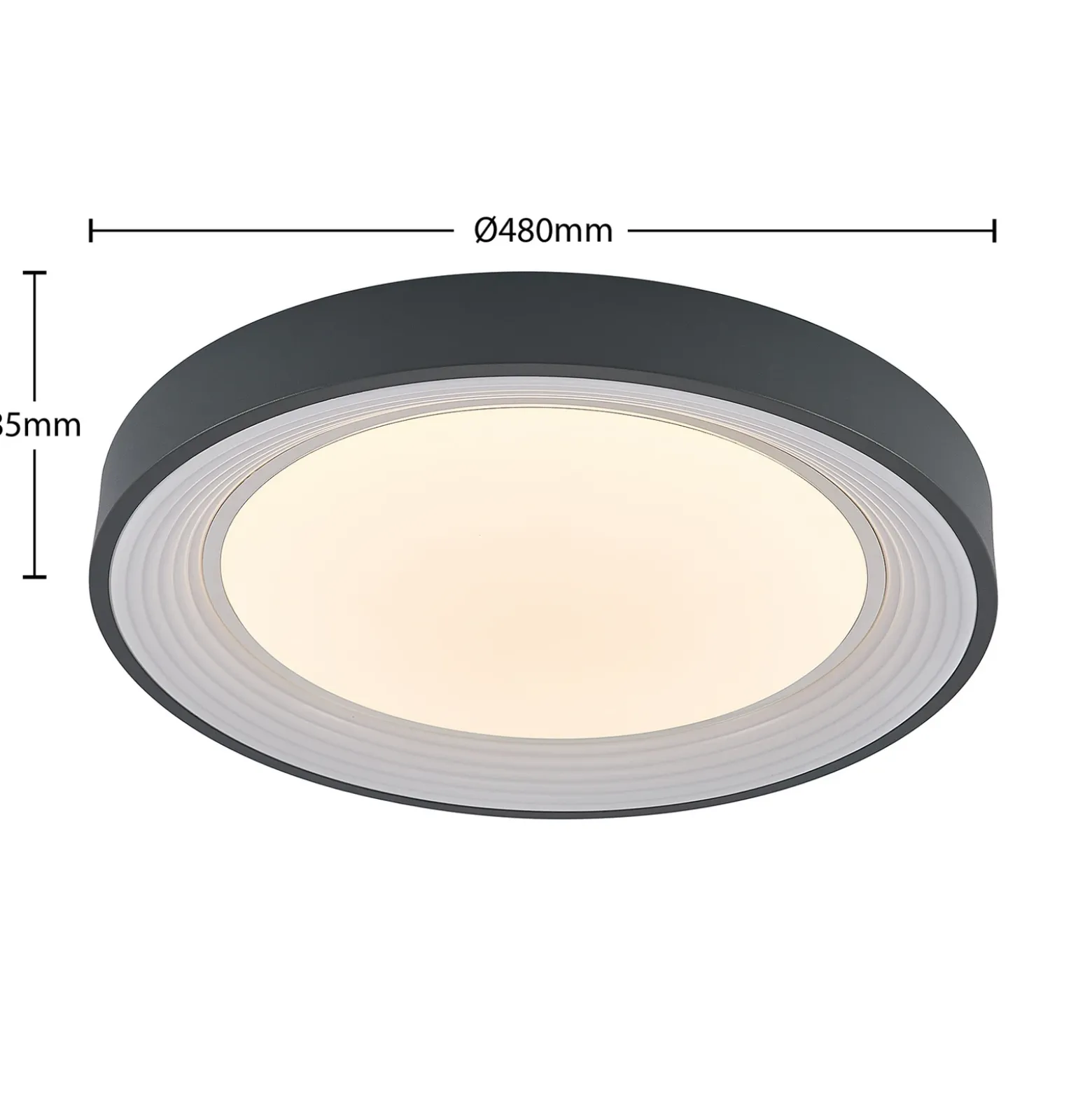 Plafón LED Lindby Lindum, RGB, CCT, control remoto, atenuable