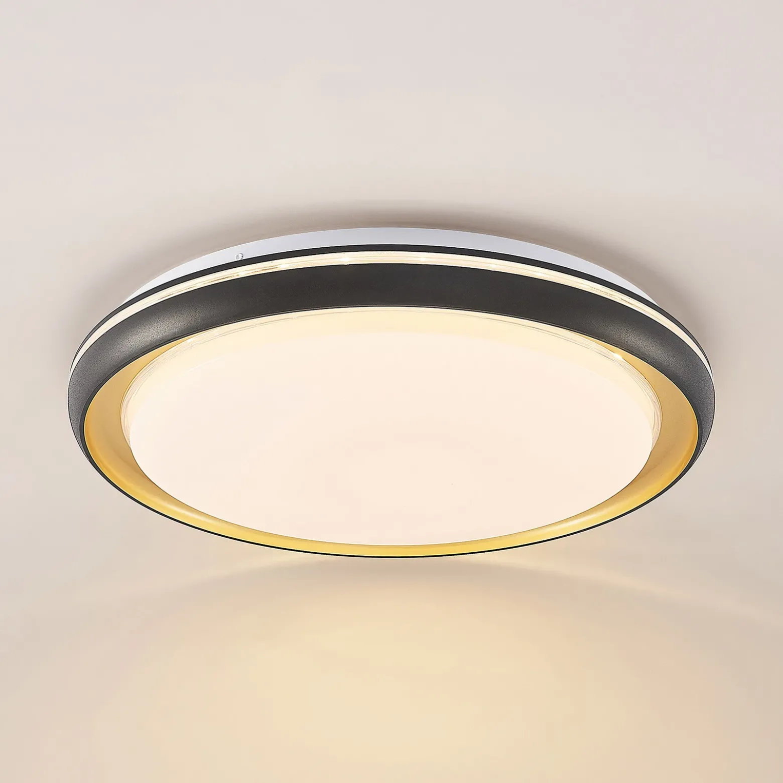 Plafón LED Lindby Melchioris, redonda