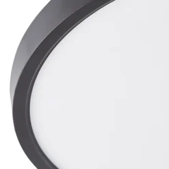 Plafón LED Lindby Pravin, Ø 40 cm, CCT, negro