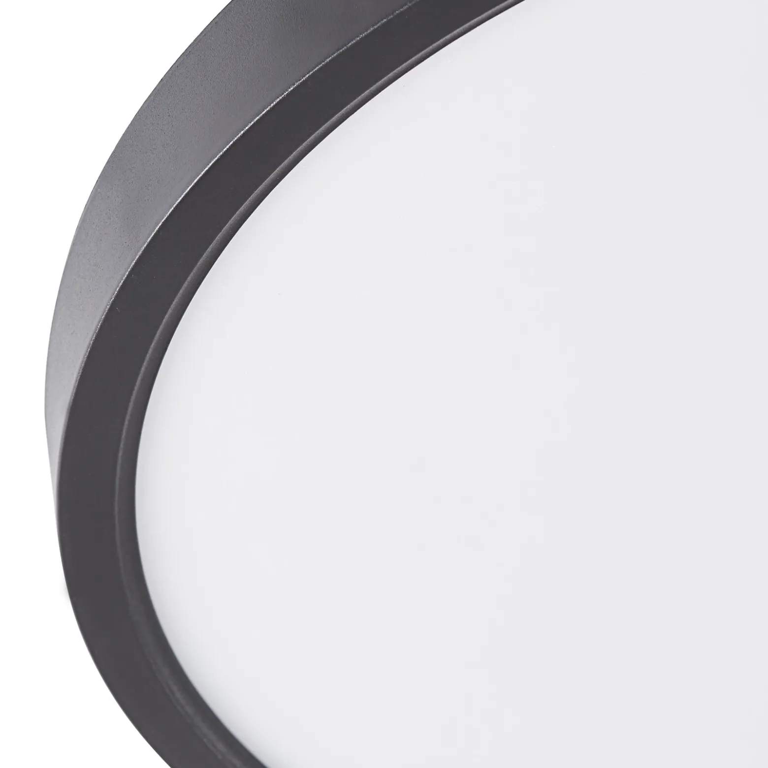 Plafón LED Lindby Pravin, Ø 50 cm, 3.000 K, negro