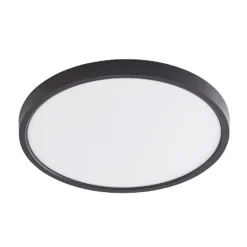 Plafón LED Lindby Pravin, Ø 40 cm, 3.000 K, negro