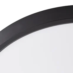 Plafón LED Lindby Pravin, Ø 50 cm, 3.000 K, negro