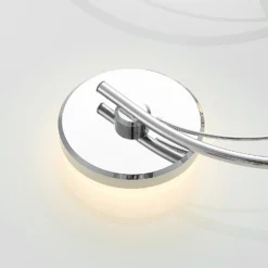 Plafón LED Lindby Rouven, forma espiral, 6 luces, gris