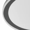 Plafón LED Lindby Verdan, negro, metal, atenuable, CCT