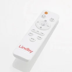 Plafón LED Lindby Verdan, negro, metal, atenuable, CCT