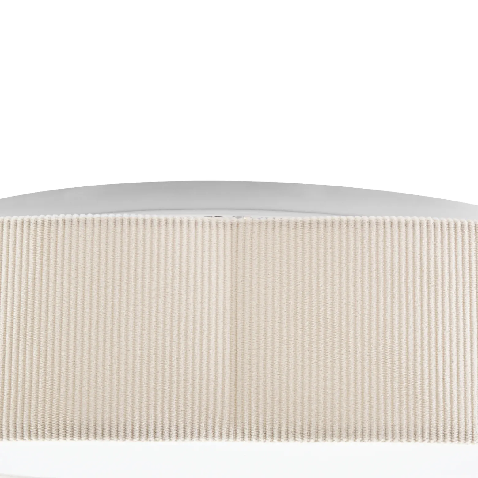 Plafón LED Lindby Winona, Cord, 48 cm, color crema, CCT