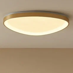 Plafón LED Lucande Asken, 61 cm, dorada, CCT, atenuable