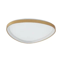 Plafón LED Lucande Asken, 61 cm, dorada, CCT, atenuable